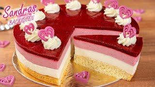 Raspberry vanilla cake  The perfect Valentine's Day cake!