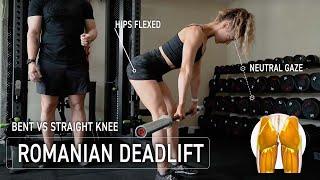 Stiff Leg Deadlift vs. Bent Knee Deadlift | RDLs for Hamstrings vs. Glutes