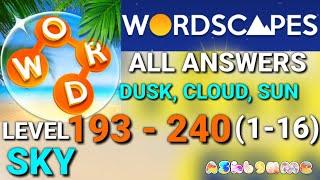 Wordscapes Level 193-240 ALL ANSWERS 48 Levels/Walkthrough