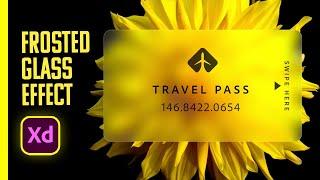 Creating A Frosted Glass Effect in Adobe Xd - Graphic Design Trends - Glassmorphism