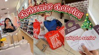 christmas shopping & angel tree shopping/ adopt a senior for christmas vlog