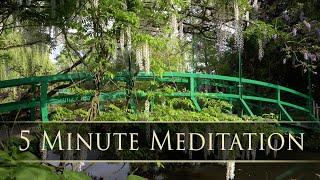 5 minute MONET'S GARDEN Meditation for Positive Energy - by Dean and Dudley Evenson
