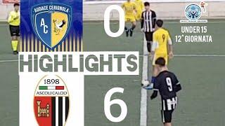 HIGHLIGHTS UNDER 15 AUDACE CERIGNOLA  0|6 ASCOLI 15.12.2024