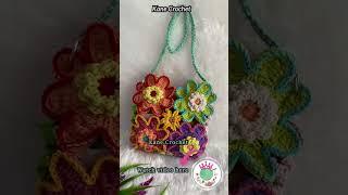 Crochet Flower Bag  AA239