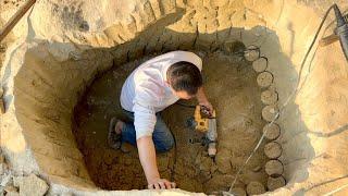 Building a Stone Kitchen—But What About the Floor Above? 🪨 Watch How It’s Done! #HomeConstruction