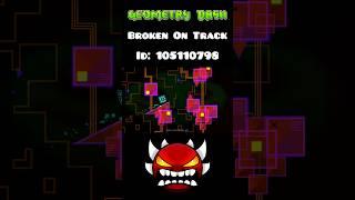 Broken On Track in Geometry Dash  #geometrydash #trending #robtop #feedshorts #fyp