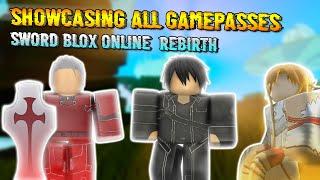 Showcasing All Gamepasses And Floor 1 | Sword Blox Online: Rebirth | Roblox