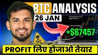 26 JAN BTC  ANALYSIS VIDEO | BTC ANALYSIS | The  Smart Trader |#btc #xauusd