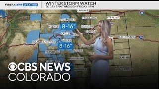 More rain and snow heading for the Colorado mountains and Denver