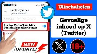 Hoe X (Twitter) instelling voor gevoelige inhoud uit te schakelen || @Dynamik.Solution