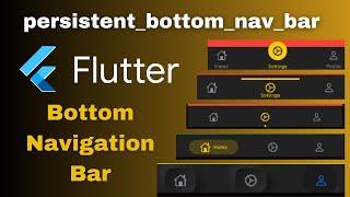 Mastering Flutter: Create a Stunning Persistent Bottom Navigation Bar #flutter #excitedmission