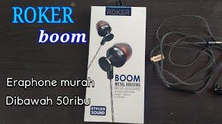 Unboxing earphone ROKER boom | earphone murah berkualitas