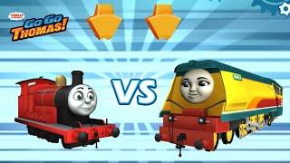 Thomas & Friends: Go Go Thomas  JAMES Versus REBECCA: FUNNEL TUNNEL Map! 