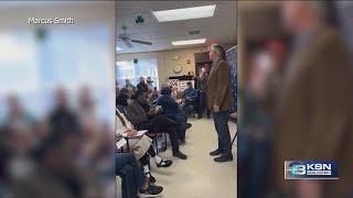 Senator Roger Marshall booed at Northwest Kansas town hall