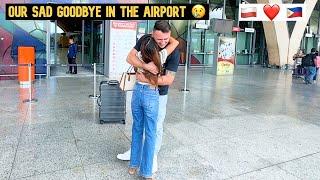 Our Sad Goodbye In The Airport - Foreigner and Filipina