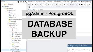 PostgreSQL backup and restore a database with pgAdmin 4