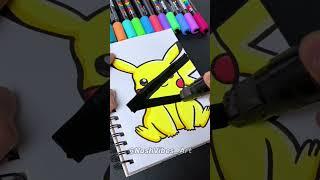 I Messed Up My Drawing, But it was Satisfying! X-ray Effect! (#shorts)