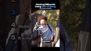 Ranking Millennials Using Gen-Z Slang
