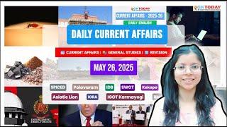 GKToday Current Affairs  25-26 May, 2025