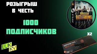 РОЗЫГРЫШ в честь 1000-и подписчиков! PUBG, Survivor Pass 3 Wild Card!