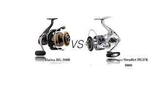 Daiwa BG VS Shimano Stradict FK