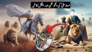 Hazrat Ali Ka Waqia | Hazrat Ali Ki Anguthi Aur Sher Ka Waqia | Imam Ali | Raja Sarfaraz Tv