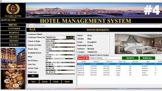 4/6 - Hotel management system project in python Fetch Data in table