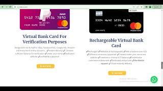 How to get virtual bank  VCC to check and verifiy any account