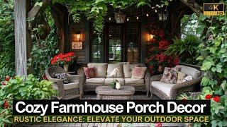 Rustic Elegance: Cozy Farmhouse Porch Decor Ideas to Elevate Your Outdoor Space