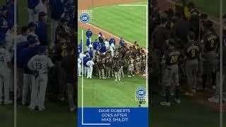 Dave Roberts GOES AFTER Mike Shildt, Dodgers & Padres benches clear
