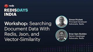 Workshop: Searching document data with Redis, JSON, and vector-similarity