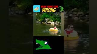 Water Tubing GONE WRONG!!! #watertubing #tubing #lazyriver #alligator #comedy #comedyvideo #animals