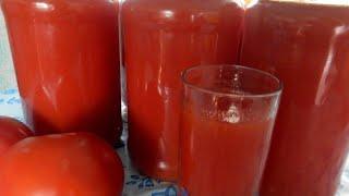 ТОМАТНЫЙ СОК НА ЗИМУ!!!Pomidor Sok Tayyorlash  Tomato Juice Recipe