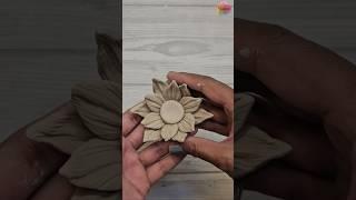 Flower jwellery stand  using airdry clay #artandcraft #catcraft #diy