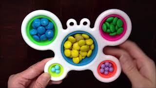 Rainbow Colors DIY Pop it, M&M DIY ideas Pop it Fidget Toys