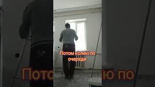 У нас старый добрый дедовский метод Поклейка багета на родманда Потолочный плинтус #shots