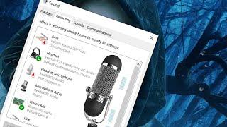 How to change the default microphone on windows 10