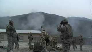 M777 Howitzer Direct Fire Low Charge Bravo Battery 3-321 HD Video 8