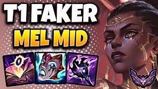 T1 Faker Mel MID vs Galio - Patch 25.3 Korea Master 