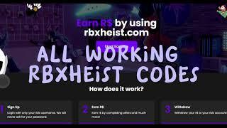 All working rbxheist codes