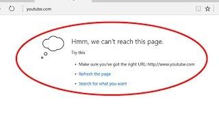 How to fix Hmm,we can't reach this page.Try this on microsoft edge in windows 10