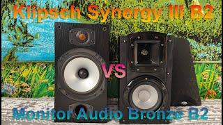 Обзор двухполосной акустики Klipsch Synergy III B2 vs Monitor Audio Bronze B2 (АЧХ, THD)