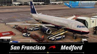 MSFS 2020 LIVE | Fenix Airbus A320 V2 (IAE) | San Francisco (SFO) - Medford (MFR) | Vatsim