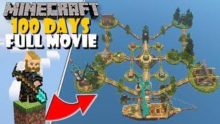 I Survived 100 Days In Minecraft ONE BLOCK Skyblock! (Full Movie)