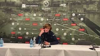 Andrey Rublev FULL Press Conference 17/10/2024 BNP Paribas Nordic Open - FUNNY