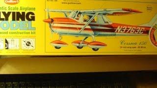 Guillows Cessna 150 Balsa Airplane kit progress part 1