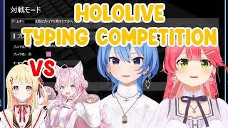 Hololive Typing Competition Turns Really Funny and Intense