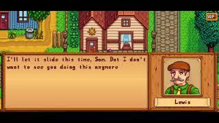 Sam and his skateboard (Sam's 6 hearts event) - Stardew Valley