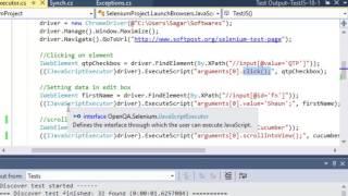 Lecture 15 - JavaScriptExecutor in Selenium in C#.Net