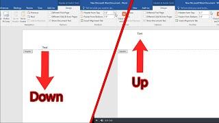 How to adjust header margins in word